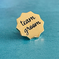 Small Team Groom Enamel Pin