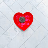 Give me my sin again Heart sticker