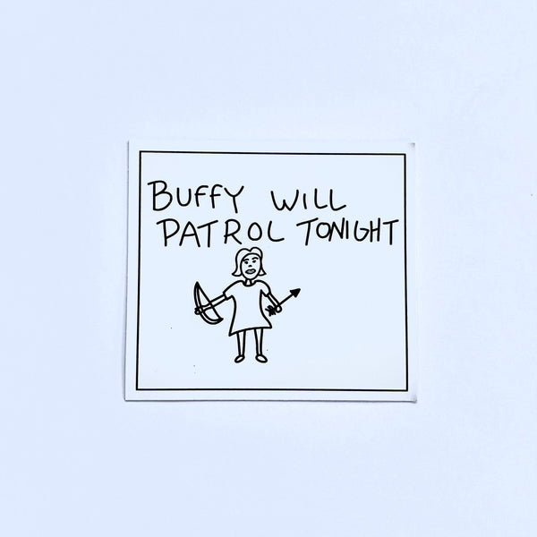 Buffy Will Patrol Tonight Thin Flexi Magnet