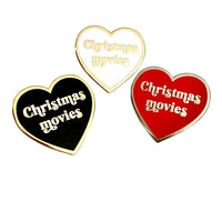 Christmas Movies Heart Pin