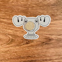 Moose Mug sticker // 4” Christmas Vacation inspired