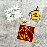 Buffy 3 Pack of Stickers Set (or separately)