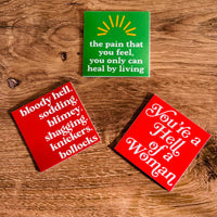 Pain that you feel you only can heal by living Sticker