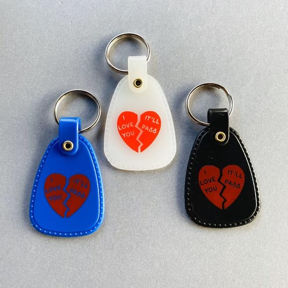 I Love You It'll Pass Plastic Saddle Keychain – The Silver Spider
