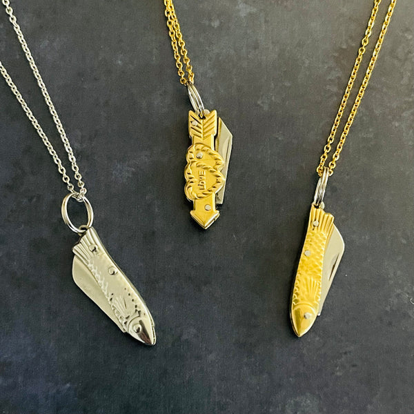 Tiny Knife Necklaces