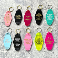 Don’t you feel like crying hotel Motel Keychain