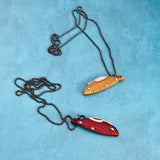 Red or Gold Fish Small Statement Knife Necklace