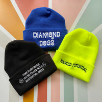 Diamond Dogs Royal Blue Beanie // made in the USA