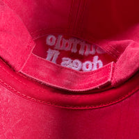 Buffalo does it Better Pigment Dyed Worn red Dad Hat