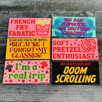 I’m a real trip mushroom Bumper Sticker